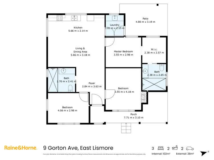 Floorplan of Homely house listing, 9 Gorton Avenue, East Lismore NSW 2480