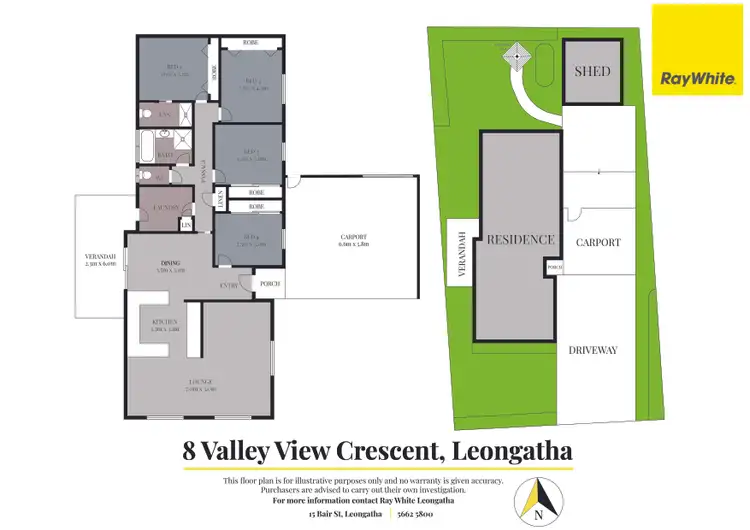 Floorplan of Homely house listing, 8 Valley View Crescent, Leongatha VIC 3953