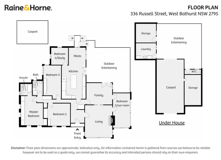 Floorplan of Homely house listing, 336 - 338 Russell Street, West Bathurst NSW 2795