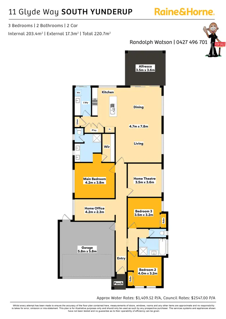 Floorplan of Homely house listing, 11 Glyde Way, South Yunderup WA 6208