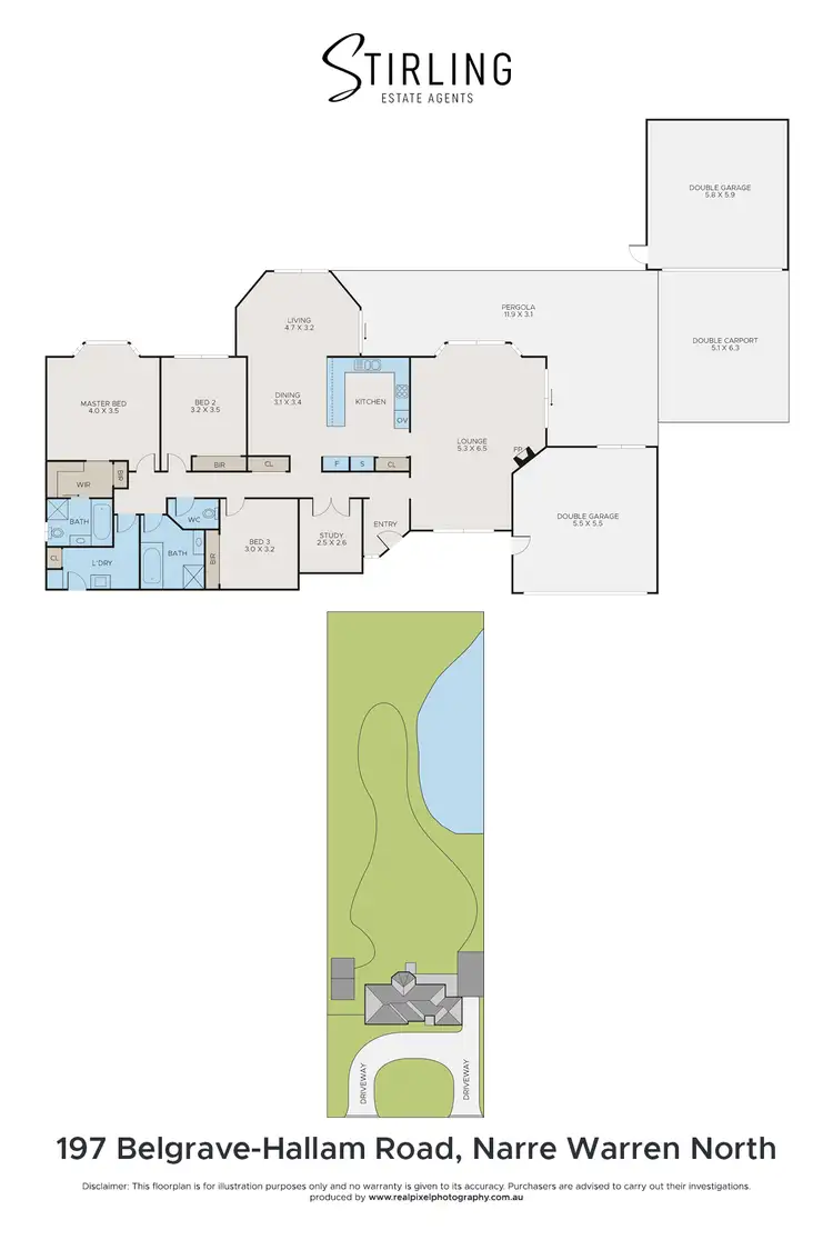 Floorplan of Homely house listing, 197 Belgrave-Hallam Road, Narre Warren North VIC 3804