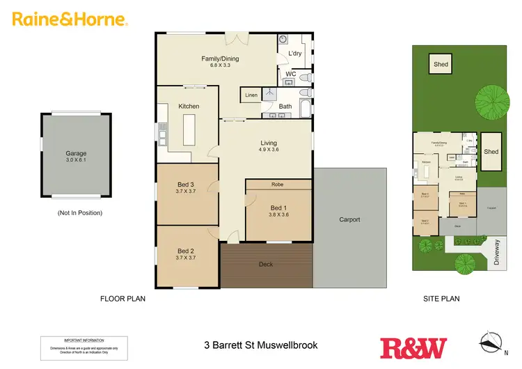Floorplan of Homely house listing, 3 Barrett Street, Muswellbrook NSW 2333