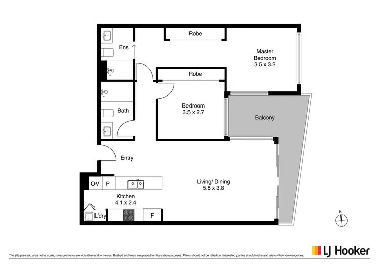 Floorplan of Homely apartment listing, 29/15 Irving Street, Phillip ACT 2606