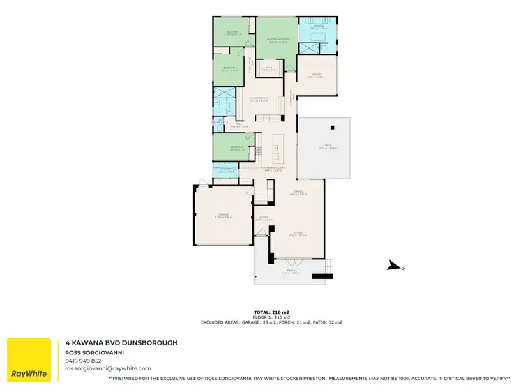 Floorplan of Homely house listing, 4 Kawana Boulevard, Dunsborough WA 6281