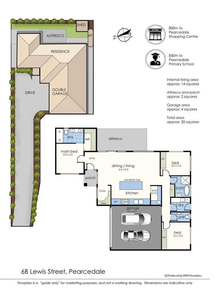 Floorplan of Homely house listing, 6B Lewis Street, Pearcedale VIC 3912