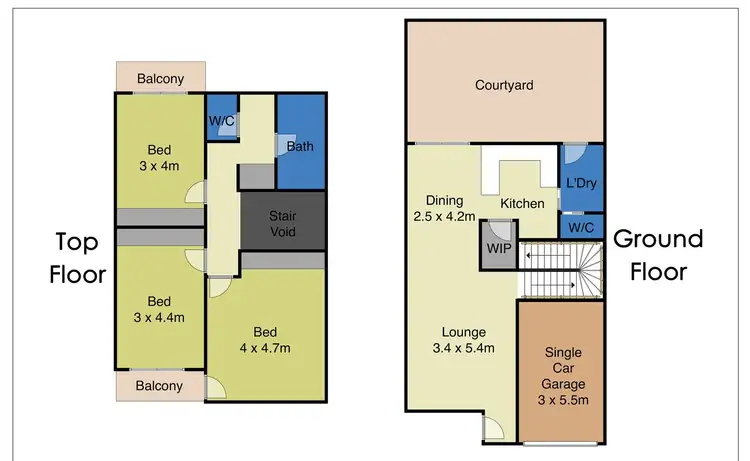 Floorplan of Homely townhouse listing, 9/4a Blanch Street, Lemon Tree Passage NSW 2319