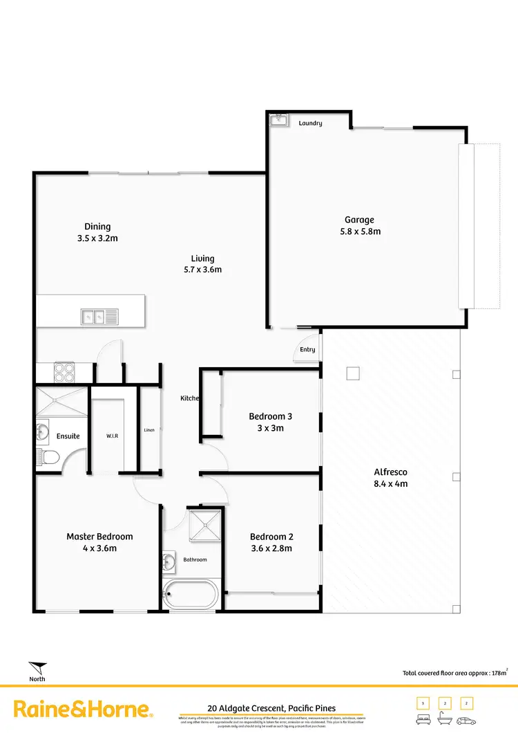 Floorplan of Homely house listing, 1/20 Aldgate Crescent, Pacific Pines QLD 4211