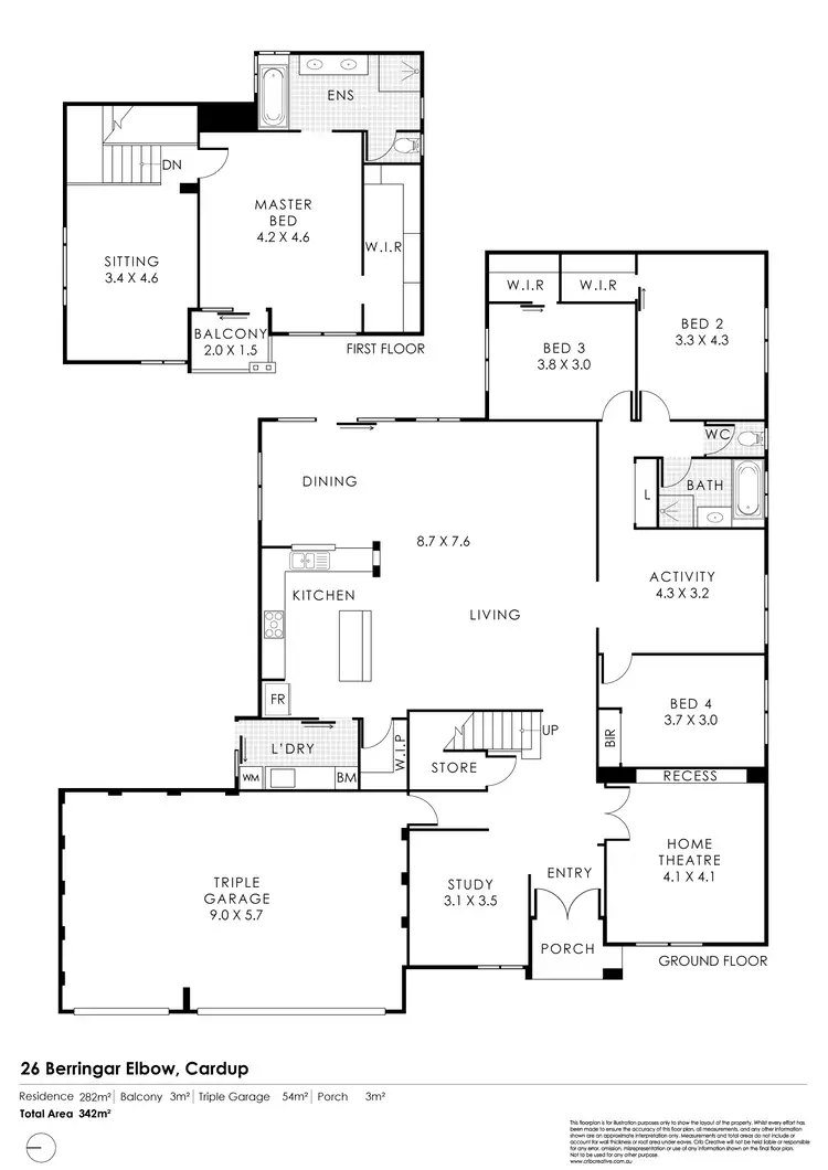 Floorplan of Homely house listing, 26 Berringar Elbow, Cardup WA 6122