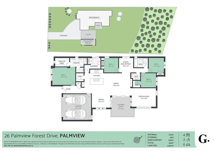 Floorplan of Homely house listing, 26 Palmview Forest Drive, Palmview QLD 4553