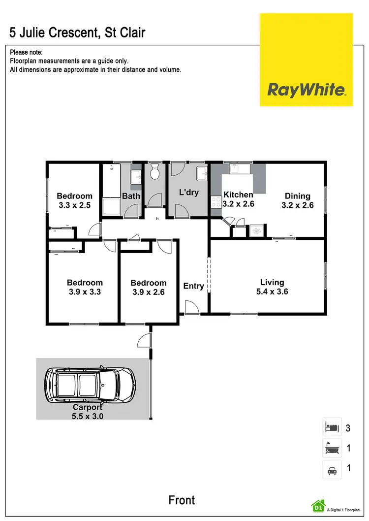 Floorplan of Homely house listing, 5 Julie Crescent, St Clair NSW 2759