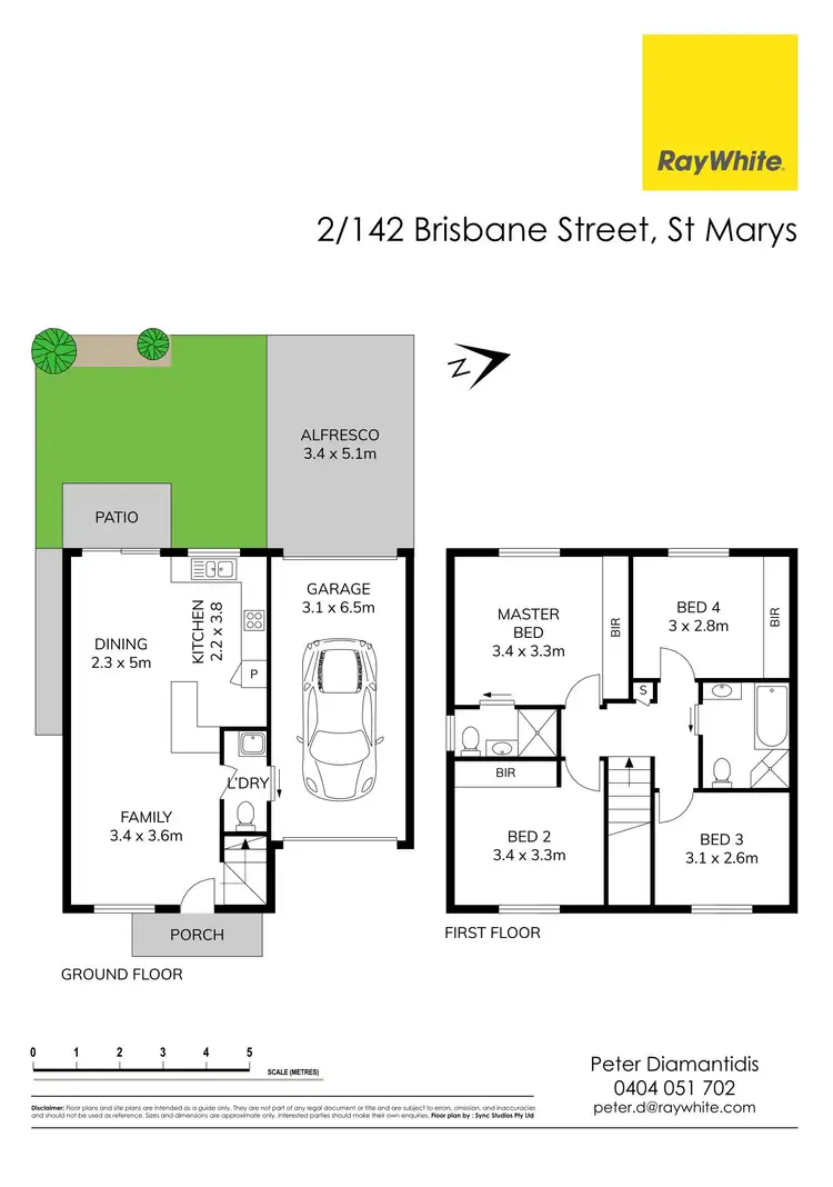 Floorplan of Homely townhouse listing, 2/142 Brisbane Street, St Marys NSW 2760