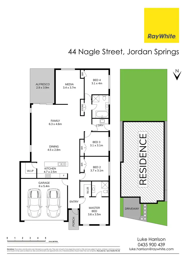 Floorplan of Homely house listing, 44 Nagle Street, Jordan Springs NSW 2747