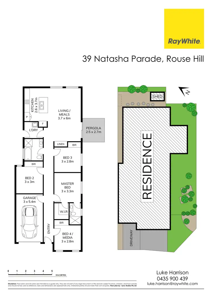 Floorplan of Homely house listing, 39 Natasha Parade, Rouse Hill NSW 2155