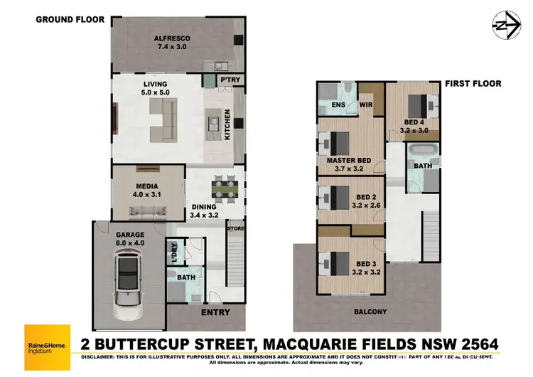 Floorplan of Homely house listing, 2 Buttercup Street, Macquarie Fields NSW 2564