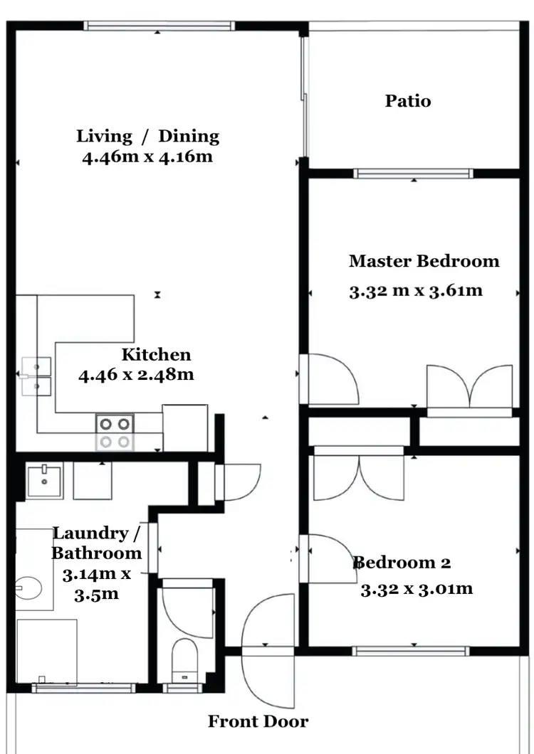 Floorplan of Homely apartment listing, 3/27 Bestman Avenue, Bongaree QLD 4507
