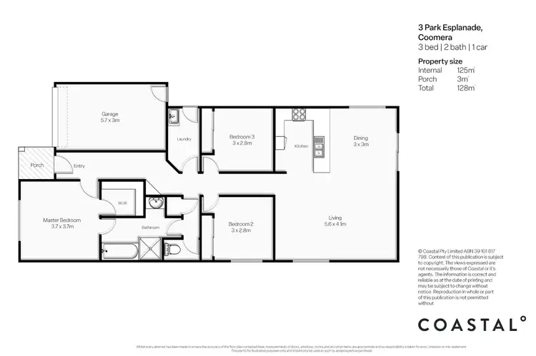 Floorplan of Homely house listing, 3 Park Esplanade, Coomera QLD 4209