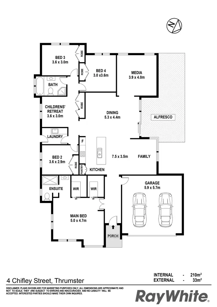 Floorplan of Homely house listing, 4 Chifley Street, Thrumster NSW 2444