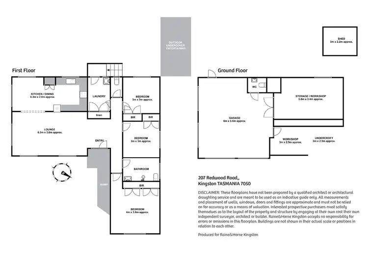 Floorplan of Homely house listing, 207 Redwood Road, Kingston TAS 7050