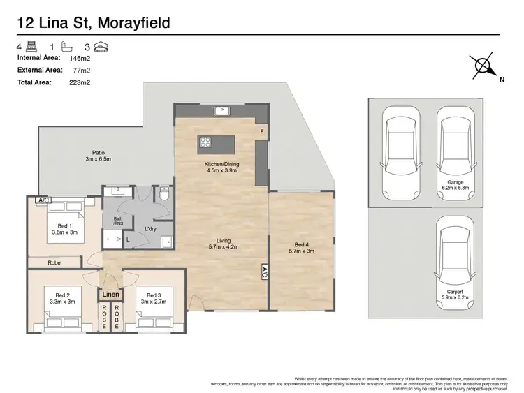 Floorplan of Homely house listing, 12 Lina Street, Morayfield QLD 4506