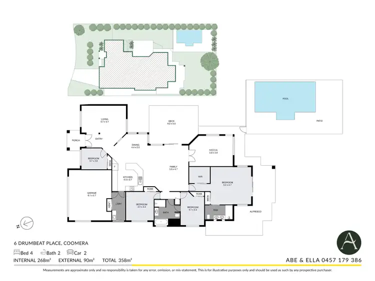 Floorplan of Homely house listing, 6 Drumbeat Place, Coomera Waters QLD 4209