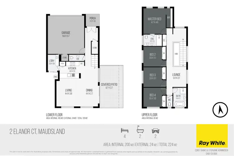 Floorplan of Homely house listing, 2 Elanor Court, Maudsland QLD 4210