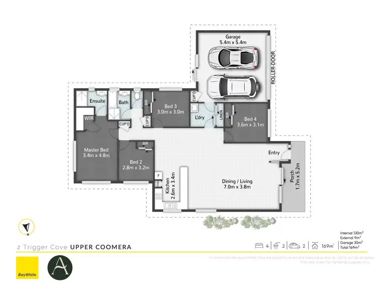 Floorplan of Homely house listing, 2 Trigger Cove, Upper Coomera QLD 4209