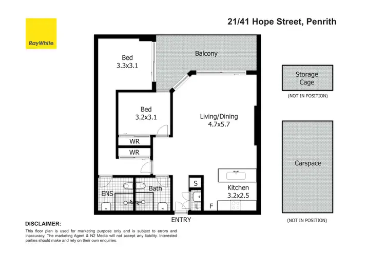 Floorplan of Homely unit listing, 21/41 Hope Street, Penrith NSW 2750