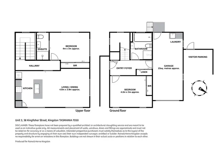 Floorplan of Homely unit listing, 3/38 Kingfisher Street, Kingston TAS 7050