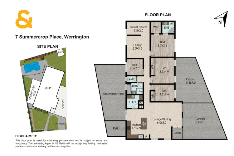 Floorplan of Homely house listing, 7 Summercrop Place, Werrington Downs NSW 2747