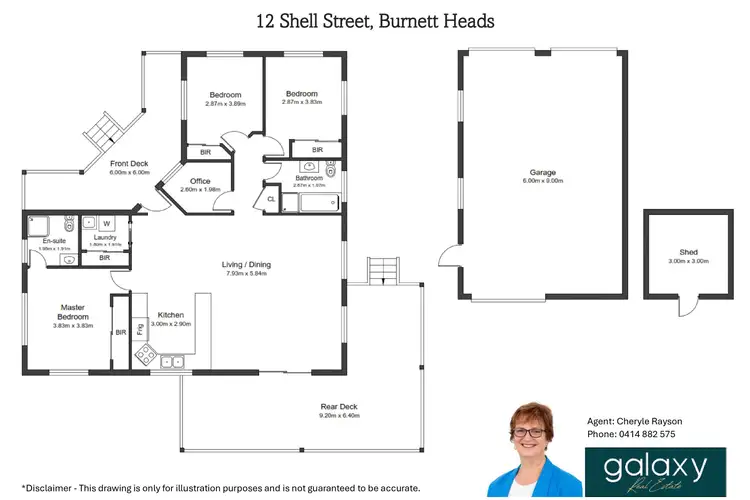 Floorplan of Homely house listing, 12 Shell Street, Burnett Heads QLD 4670