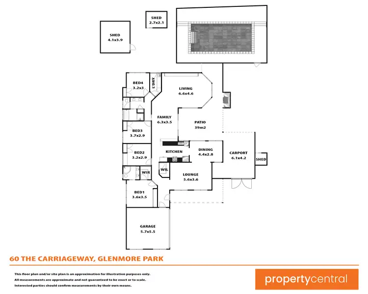 Floorplan of Homely house listing, 60 The Carriageway, Glenmore Park NSW 2745