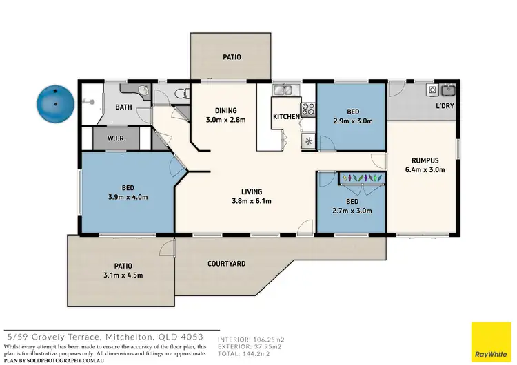 Floorplan of Homely house listing, 5/59 Grovely Terrace, Mitchelton QLD 4053