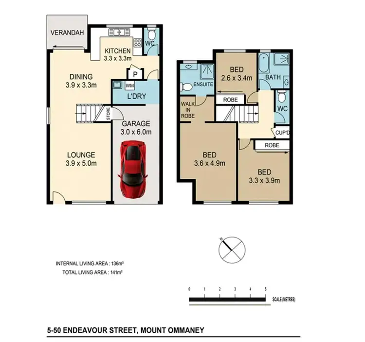 Floorplan of Homely house listing, 5/50 Endeavour Street, Mount Ommaney QLD 4074
