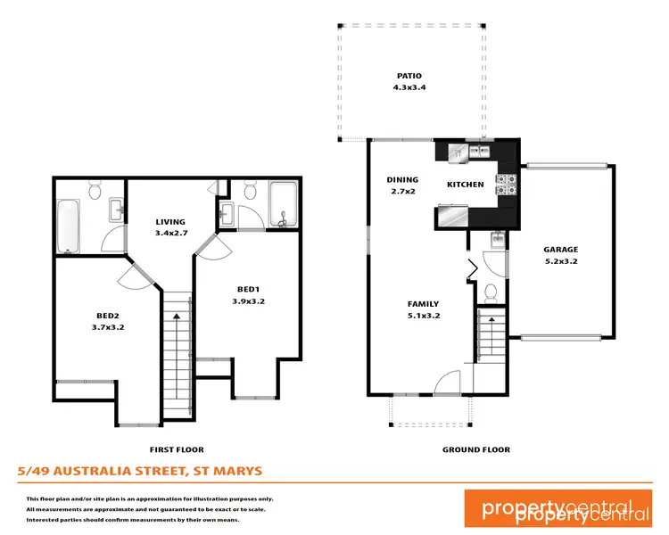 Floorplan of Homely townhouse listing, 5/49 Australia Street, St Marys NSW 2760