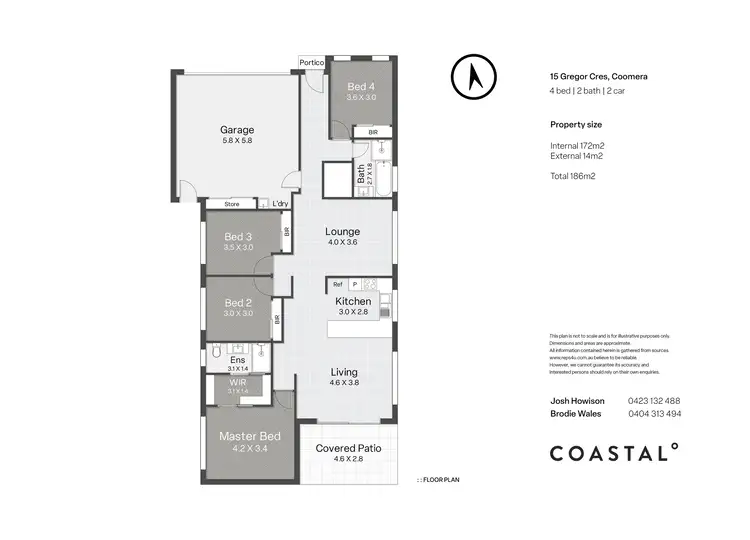 Floorplan of Homely house listing, 15 Gregor Crescent, Coomera QLD 4209