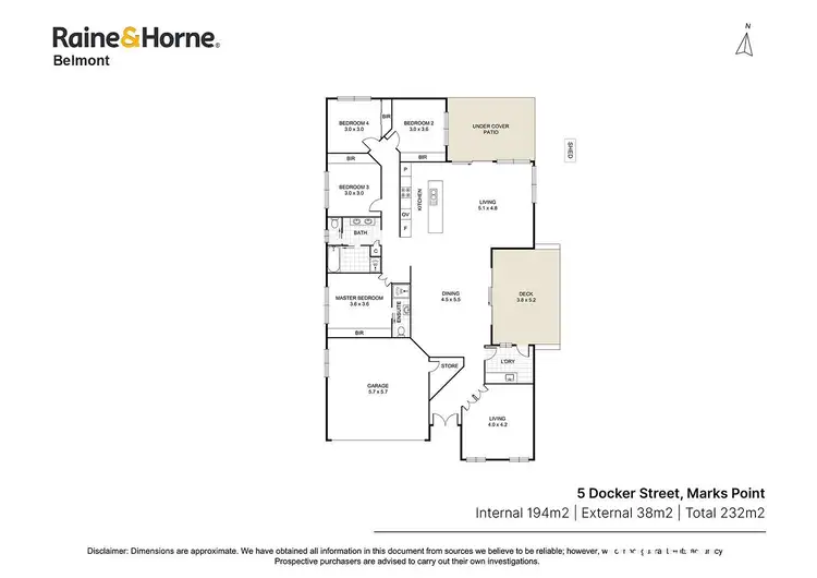Floorplan of Homely house listing, 5 Docker Street, Marks Point NSW 2280