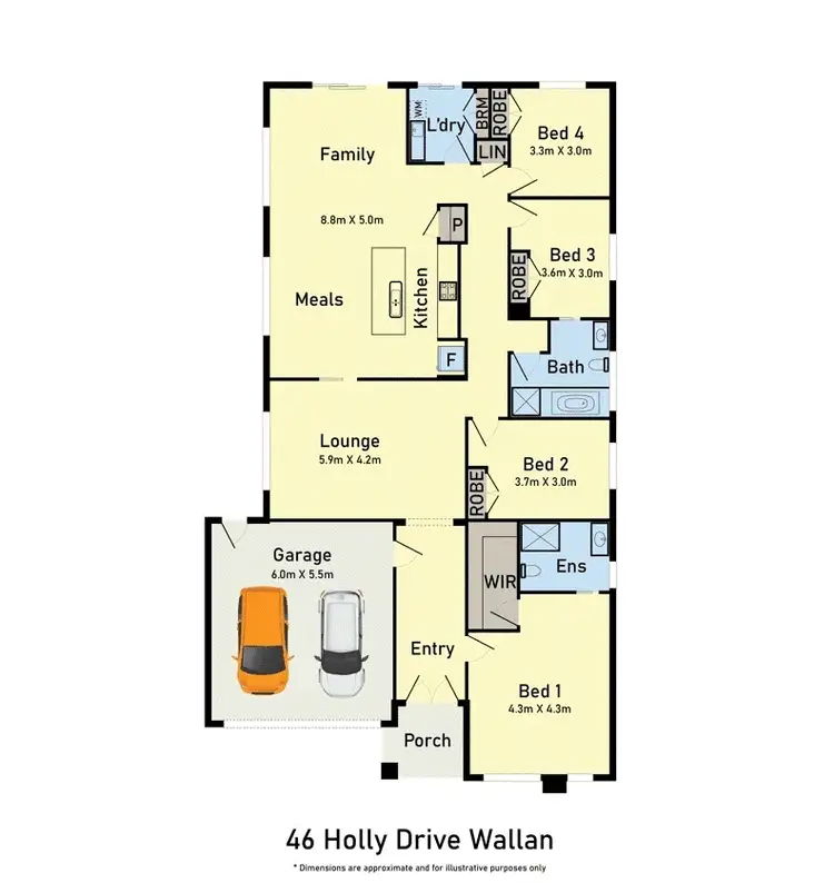 Floorplan of Homely house listing, 46 Holly Drive, Wallan VIC 3756