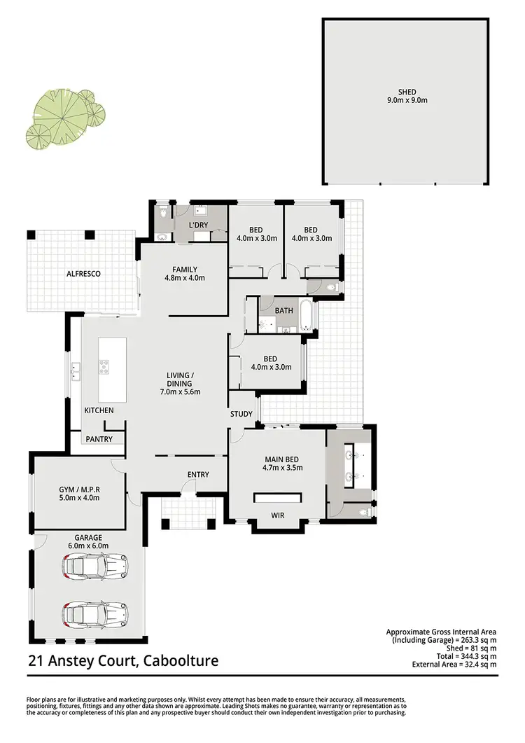 Floorplan of Homely house listing, 21 Anstey Court, Caboolture QLD 4510