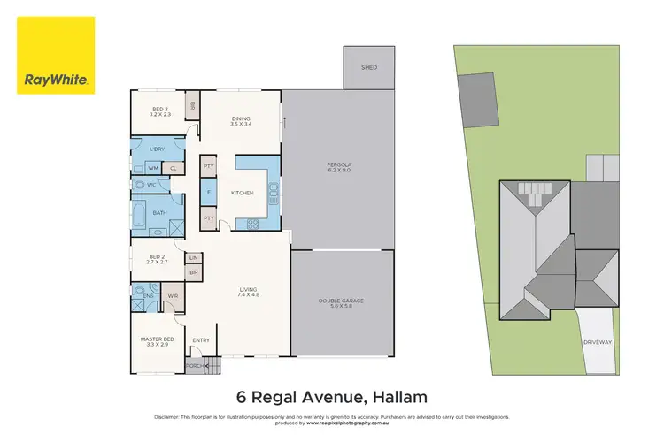Floorplan of Homely house listing, 6 Regal Avenue, Hallam VIC 3803