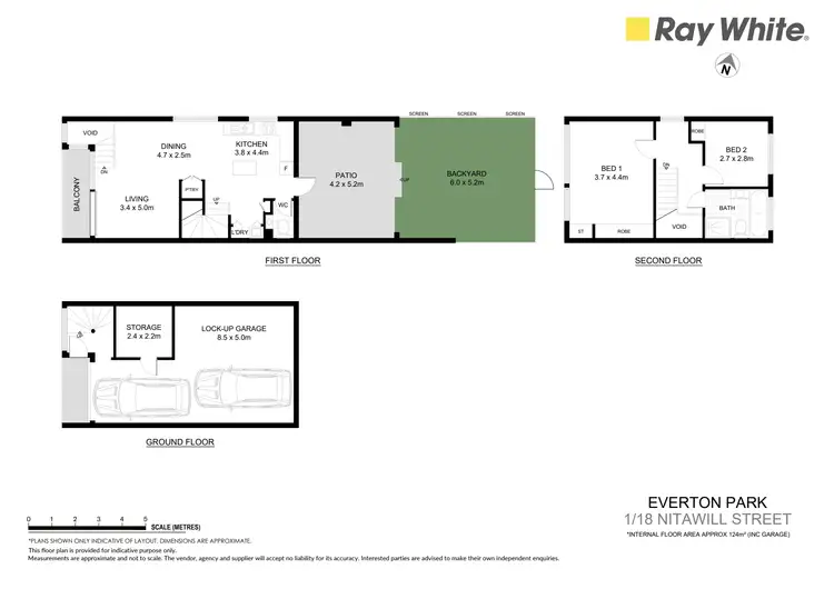 Floorplan of Homely townhouse listing, 1/18 Nitawill Street, Everton Park QLD 4053
