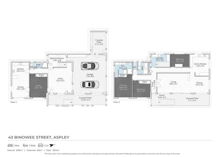 Floorplan of Homely house listing, 43 Binowee Street, Aspley QLD 4034
