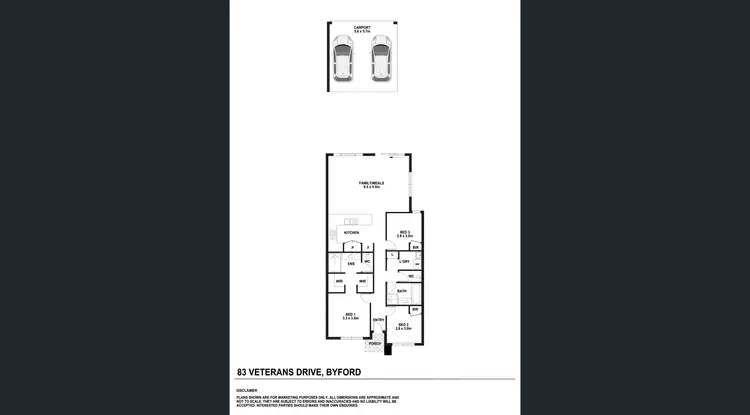 Floorplan of Homely house listing, 83 Veterans Drive, Byford WA 6122