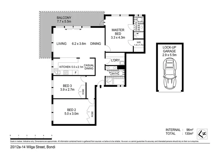 Floorplan of Homely apartment listing, 20/12A-14 Wilga Street, Bondi NSW 2026