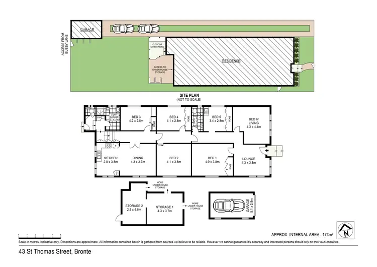 Floorplan of Homely house listing, 43 St Thomas Street, Bronte NSW 2024