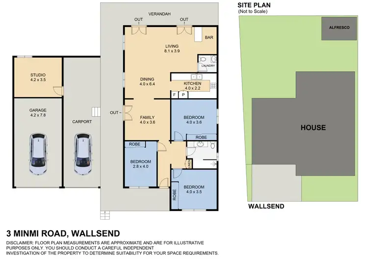 Floorplan of Homely house listing, 3 Minmi Road, Wallsend NSW 2287