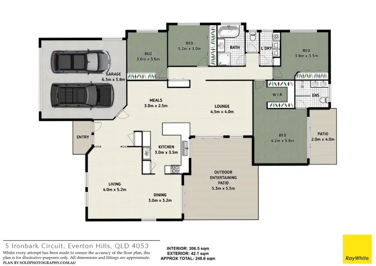 Floorplan of Homely house listing, 5 Ironbark Circuit, Everton Hills QLD 4053