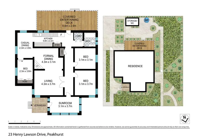 Floorplan of Homely house listing, 23 Henry Lawson Drive, Peakhurst NSW 2210