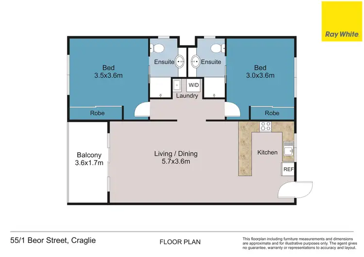 Floorplan of Homely apartment listing, 55/1 Beor Street, Port Douglas QLD 4877