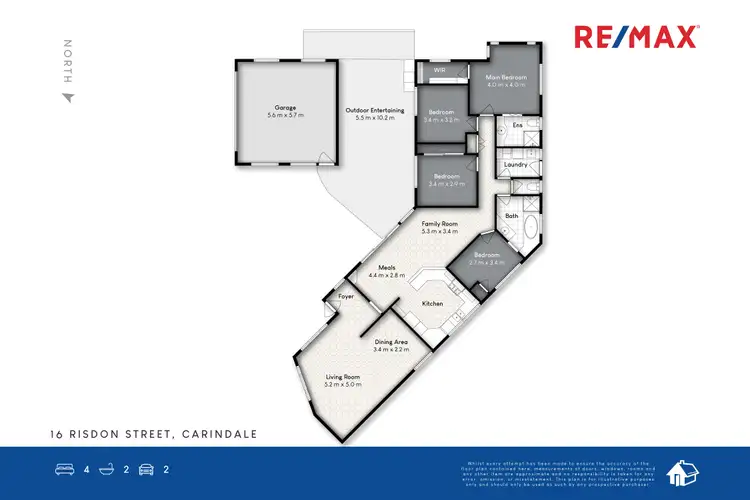 Floorplan of Homely house listing, 16 Risdon St, Carindale QLD 4152