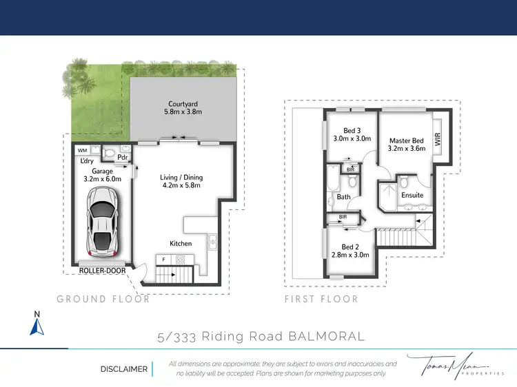 Floorplan of Homely townhouse listing, 5/333 Riding Road, Balmoral QLD 4171